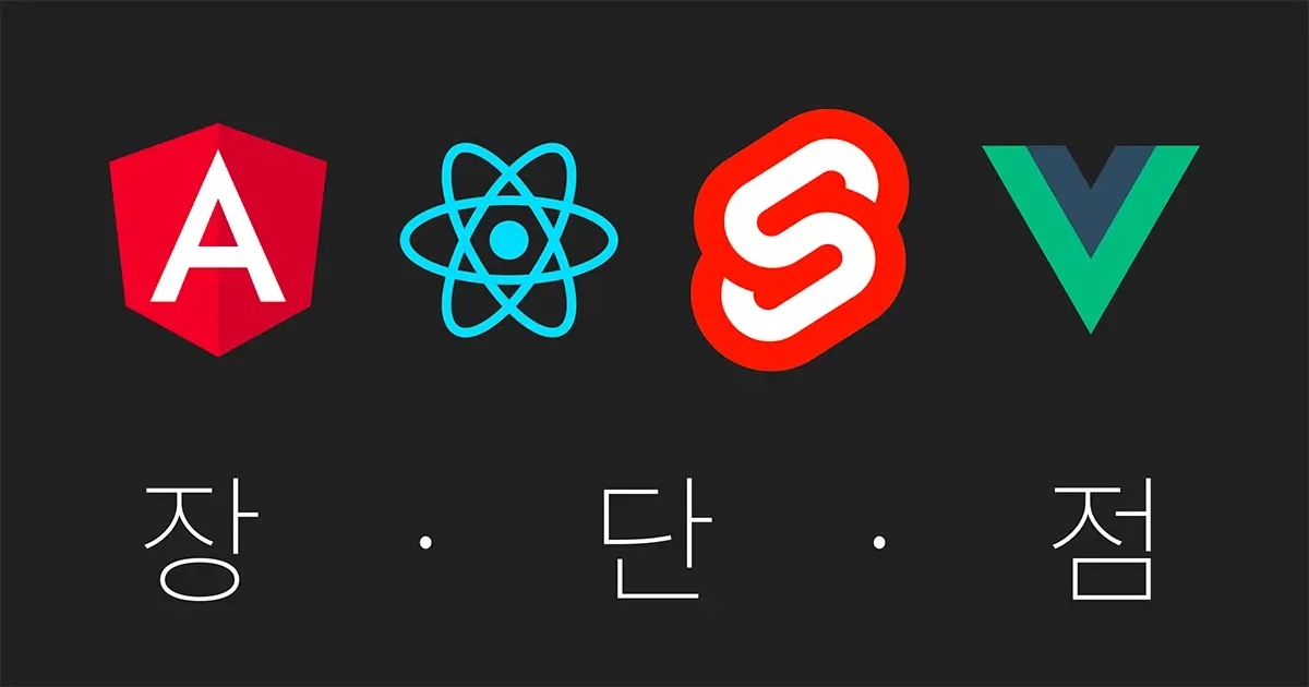 featured image thumbnail for post Angular, React, Svelte 그리고 Vue의 장단점