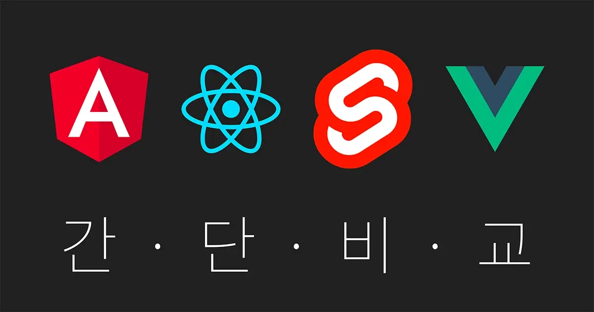 featured image thumbnail for post Angular, React, Svelte, 그리고 Vue의 간단 비교